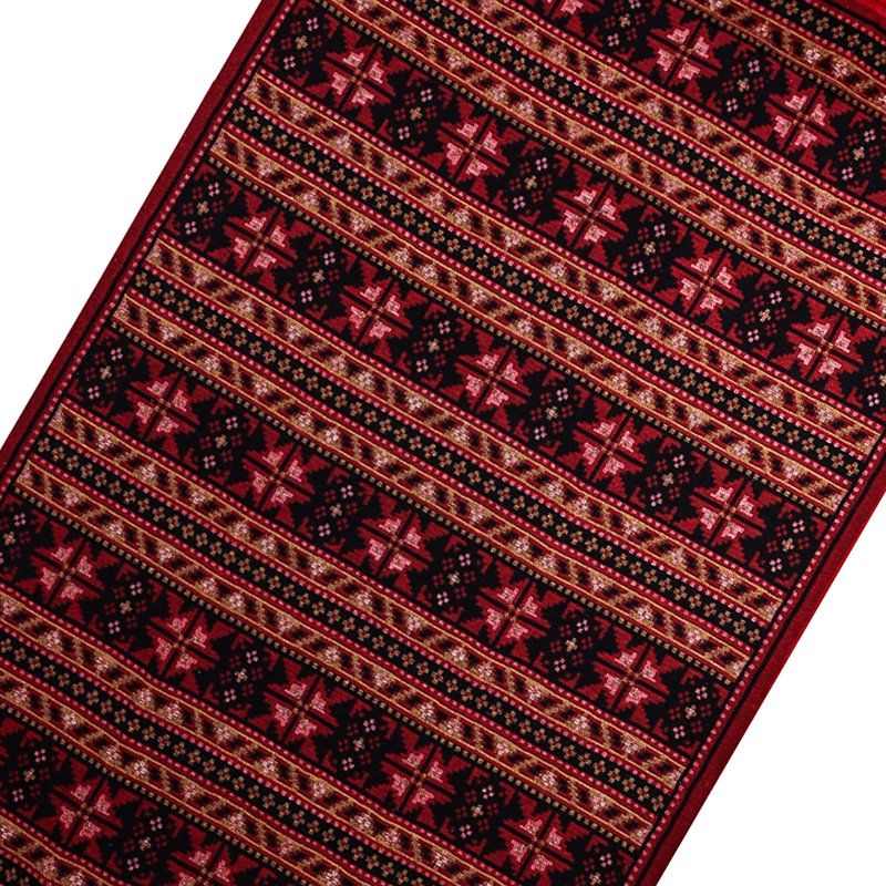 Tapis kilim lavable traditionnel à motif oriental vintage pour le salon Tyngsborough 4 x 6, rouge et noir