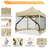 10x10 Heavy Duty Canopy Tent, Pop up Gazebo with Netting Screened ,Waterproof-105123477