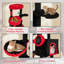 Gothic Cat Tree for Indoor Cats with 2 Cat Condos & 2, Dangling Balls