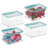 iDesign Small Food Storage Box with Airtight Seal for Kitchen or Pantry Storage - Set of 4 - Clear