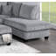 Ensemble de canapé modulaire 3 pièces en velours côtelé rembourré Laf-758394322
