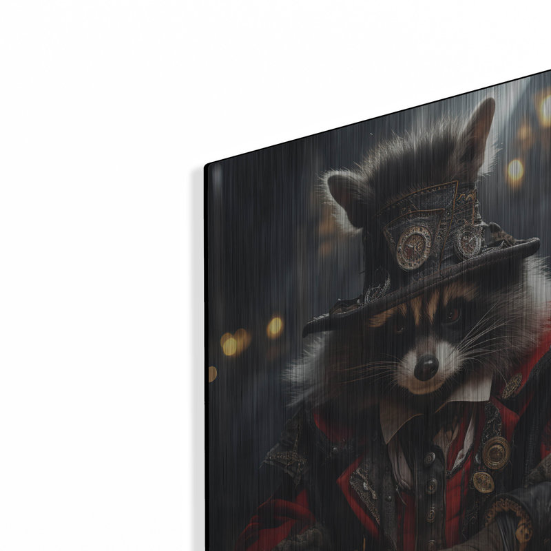 «Raccoons Gambit» par r3darch0n, art mural en métal, 16 po x 24 po
