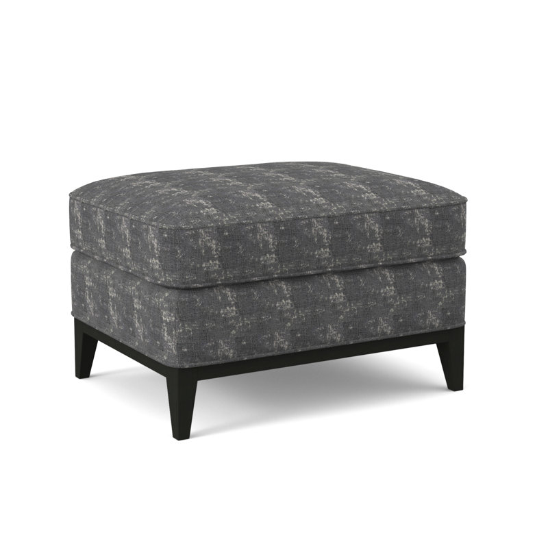 Sonoma Boucle and Velvet Ottoman, Fizz Ivory 100% Polyester, Espresso