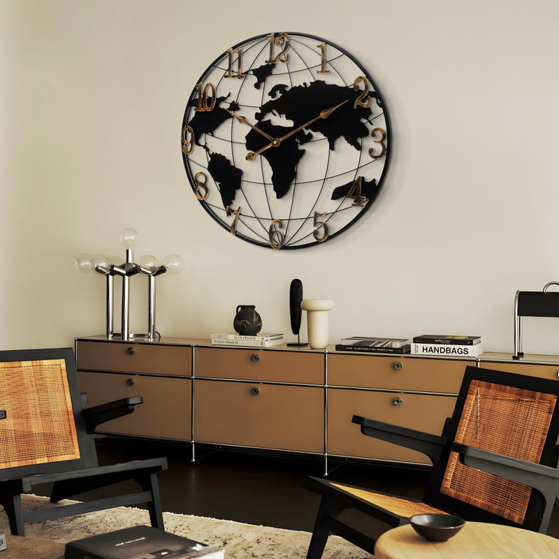 Anjanie Metal Wall Clock, Small