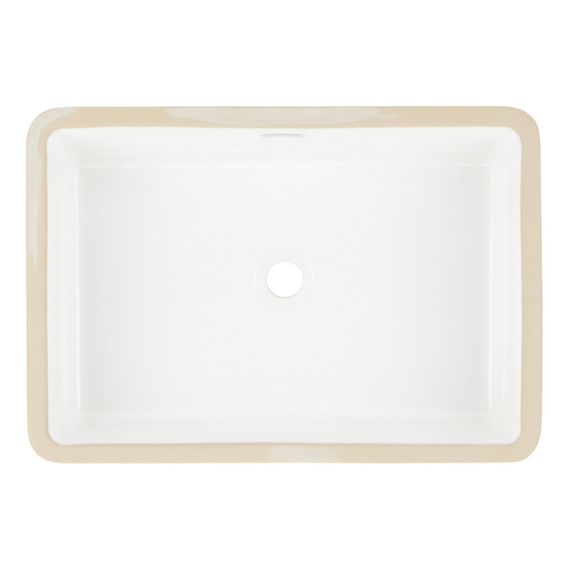 Destin 23" Rectangular Vitreous China Undermount Bathroom Sink