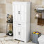 Armoire de rangement avec tiroir et tablettes réglables Stepheny-724916670-672371601
