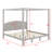 Canopy Platform Bed With Headboard And Support Legs