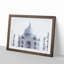 The Taj Mahal in Agra India in Abstract - Picture Frame Graphic Art Print-55769419-55769418