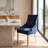 Set Of 2 Navy Blue Tufted Velvet Dining Chairs With Solid Wood Legs Elegant Upholstered Parsons-Style Side Chairs For The Kitchen, Dining Room, And Living Room-126592376