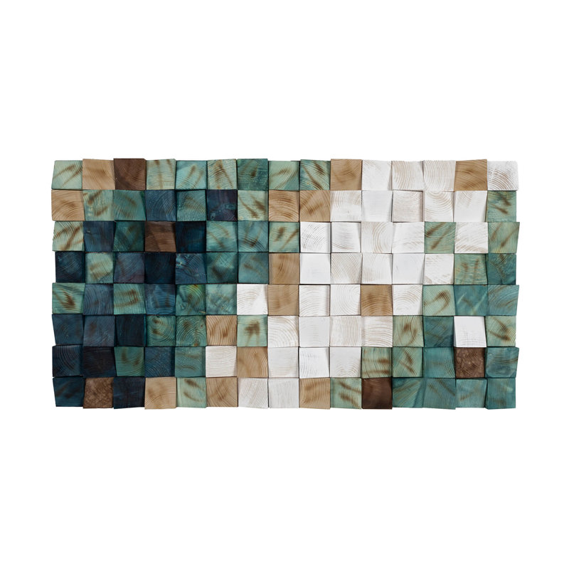 Handmade Modern Abstract Wall Decor on Solid Wood