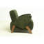 Chaise d'appoint rembourrée à quatre pieds-130065549