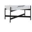 Table de chevet blanche 2 tiroirs avec port de type C, bois massif +, accents métalliques, base décorée