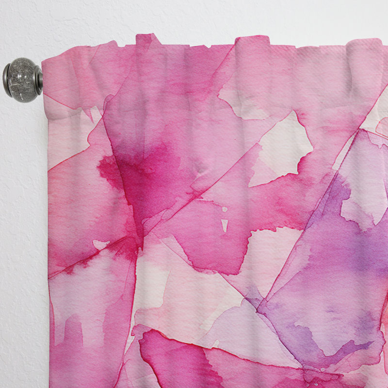 Llanos - Abstract Shapes Curtain - Room Darkening Abstract Curtain - 1 Panels, 52" W x 84" L