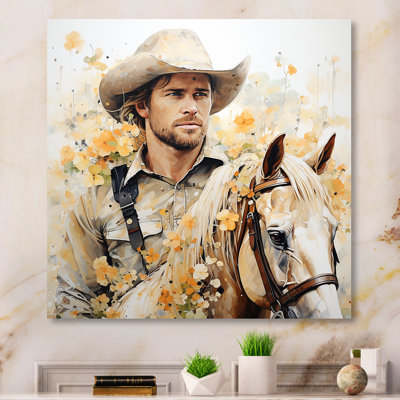 Gold Rush Cowboys Portrait - Wall Art