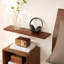 Tablette murale flottante en bois massif-1375983530