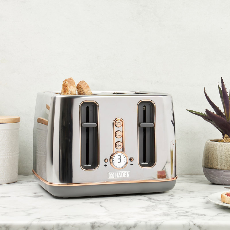 Dorchester Toaster, Chrome & Rose Gold