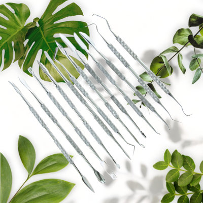 12-Piece Stainless Steel Wax Carving Set in