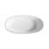 59.1"L x 29.5"W x 22.1"H Solid Surface Freestanding Oval Tub with Overflow and Drain