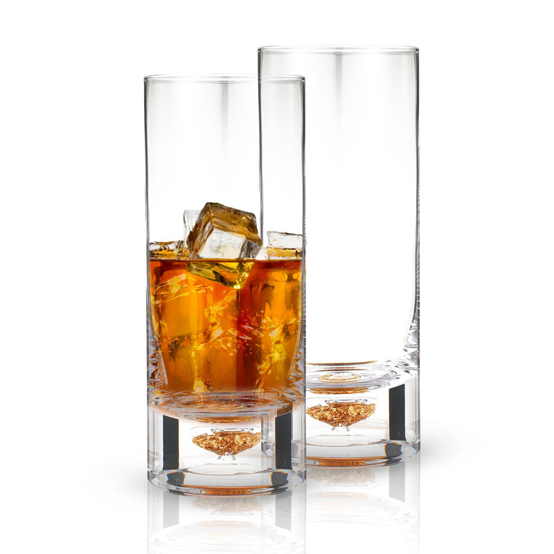 8.5 oz. Handmade Highball Glass, 2