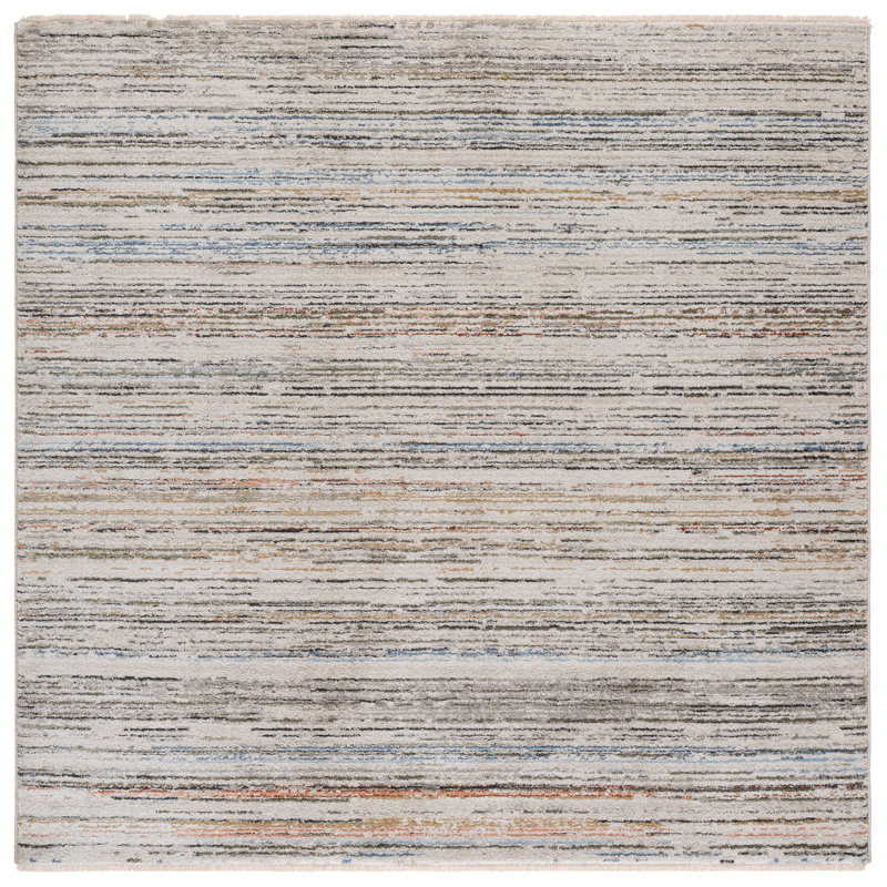 Grove 672 Performance Abstract Rug, Square 6'7"