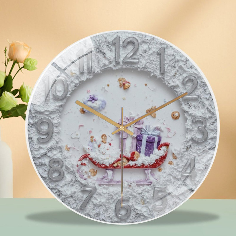 Horloge murale de Noël avec horloge murale