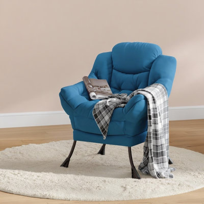 Chaise paresseuse, avec poche latérale et accoudoir