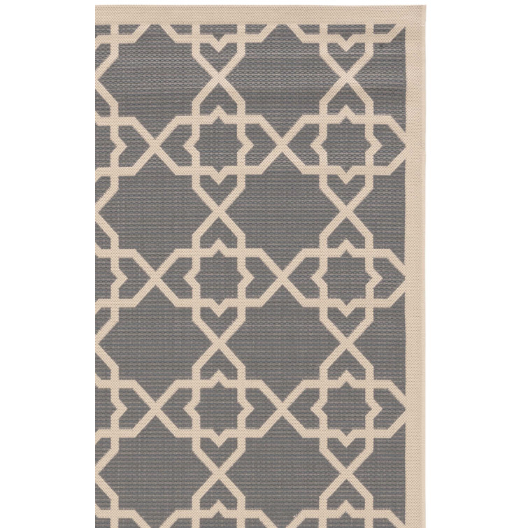 Courtyard Performance Geometric Indoor/Outdoor Area Rug