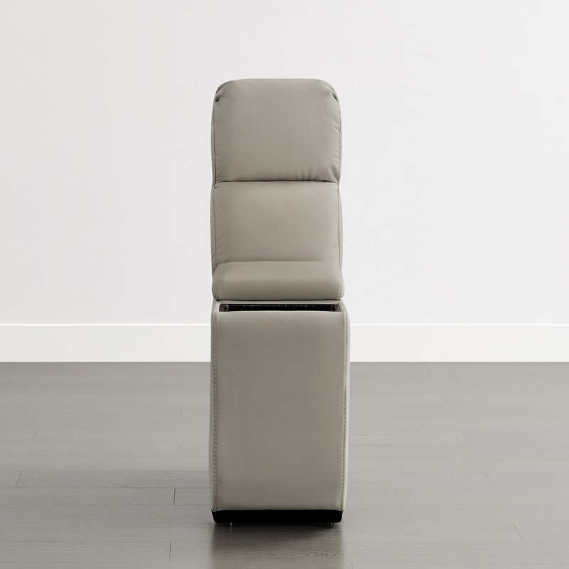 Olathe Genuine Leather Multi-Function Console, Light Gray