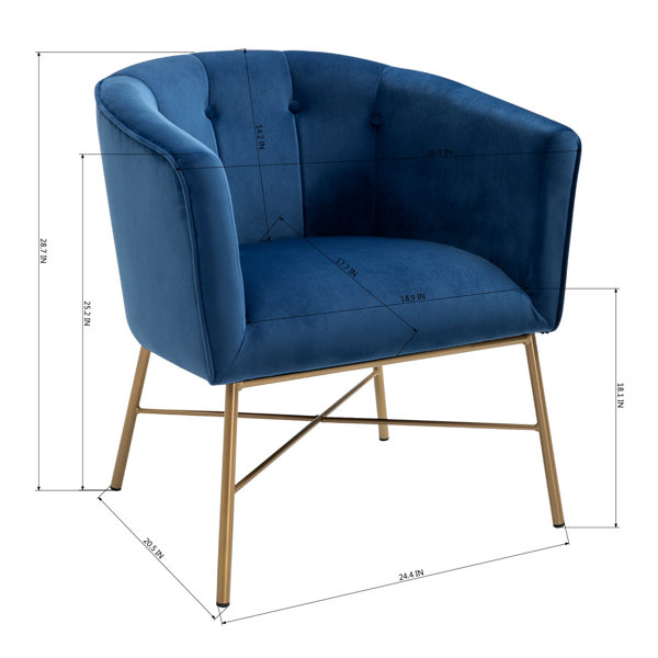Everly Quinn Encanto Reviews Accent | Chairs Upholstered Velvet & Wayfair Armchair