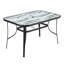 Cassady Outdoor Garden Tempered Glass White Wood Grain Coffee Table-1083831821-1083831819