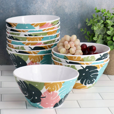 Ensemble de bols en mélamine 6 pièces Gibson Home Tropical Sway
