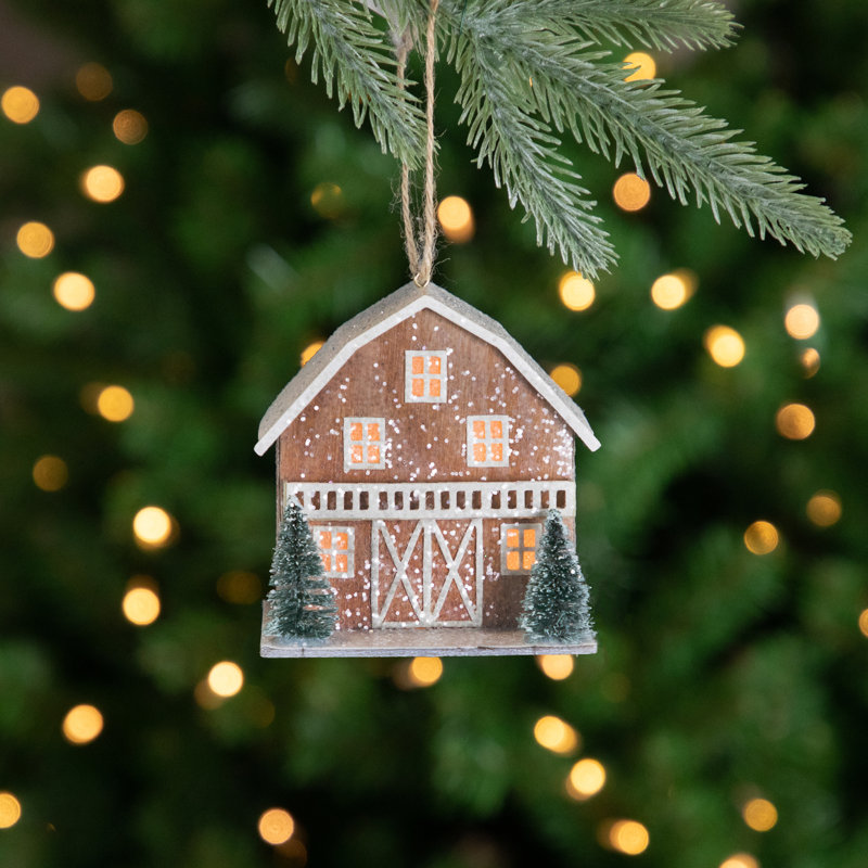 4'' Paper Lighted Holiday Shaped Ornament