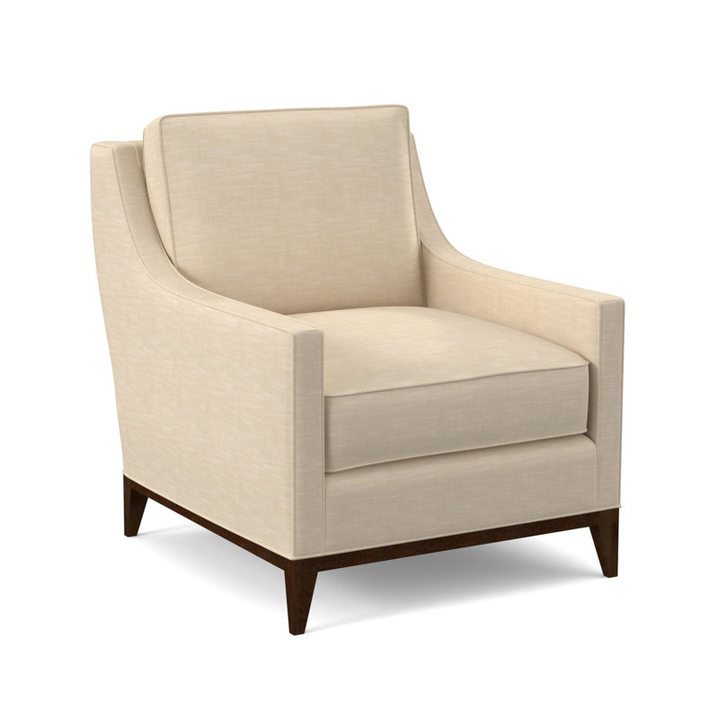 Sonoma Armchair, American Walnut, UV-Rollo Linen