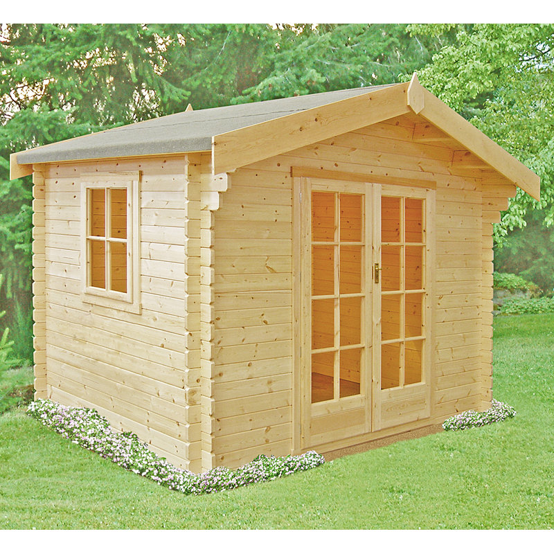 Port Orange 10 x 10 Ft. Tongue and Groove Log Cabin, Yes