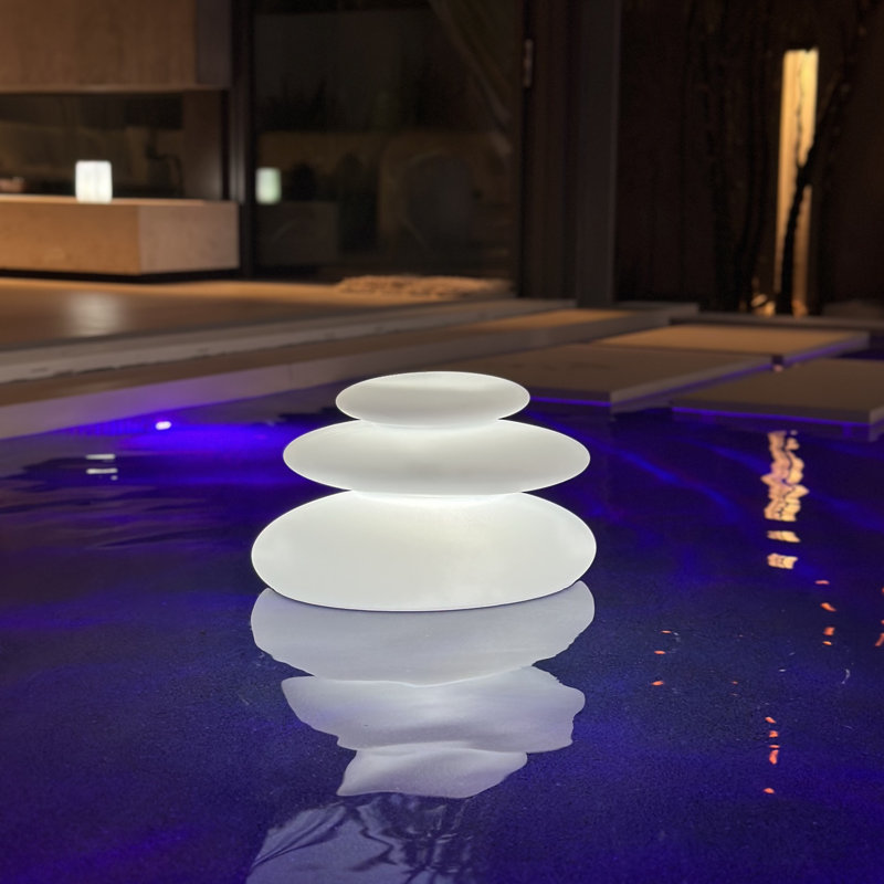 Zen 12'' Battery Powered Integrated LED Color Changing Outdoor Floating Light