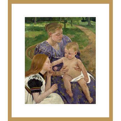 «The Family» par Mary Cassatt, impression giclée sur cadre