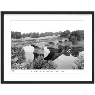 Bellingham, The Tyne And Bridge C1955 - Single Picture Frame Print