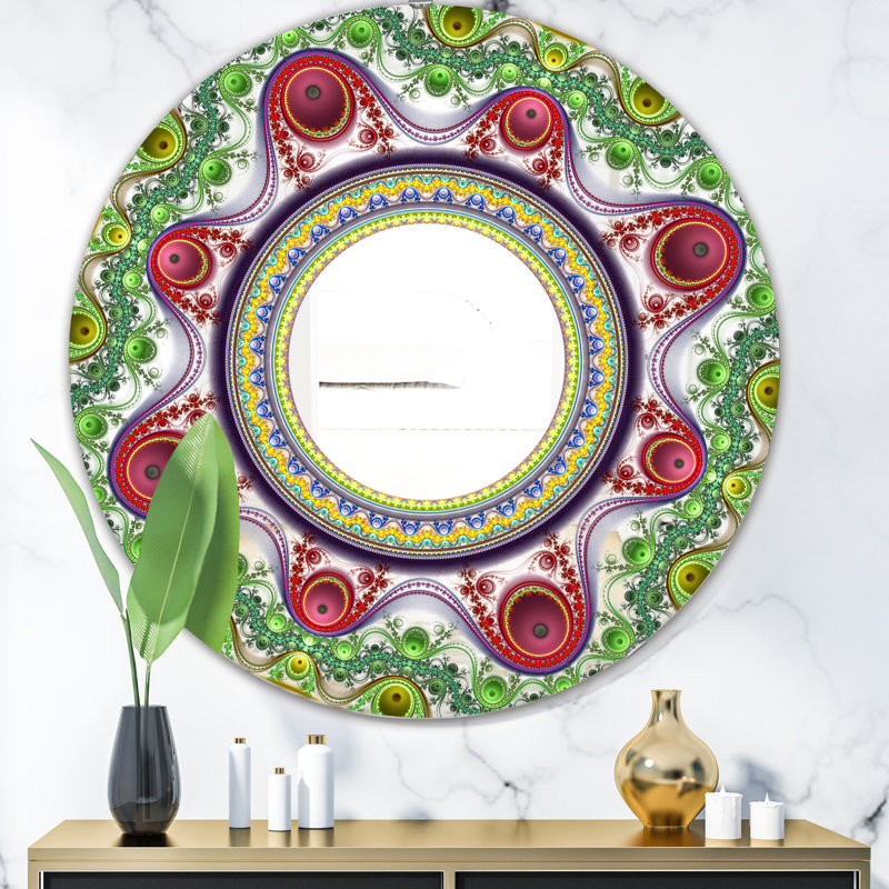 Miroir mural Circles and Curves II, H 31,5 po x l po