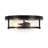 Lampkins 2 - Light Crackled Glass Shaded Flush Mount 