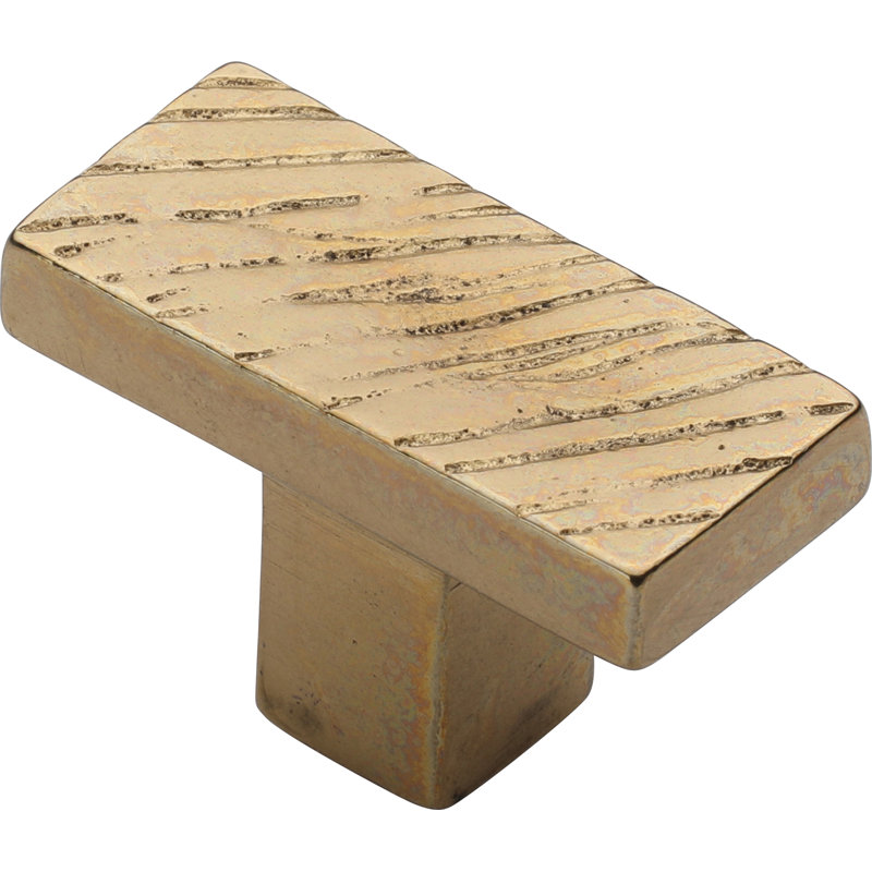 Textured Cabinet Knob, Natural Bronze