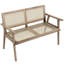 Banc en bois de teck naturel Alvontae
