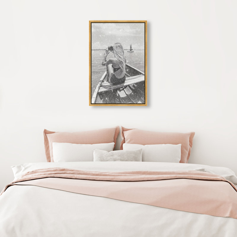 Frame Of Solitude Print by Oliver Gal, 31"H x 21"W, Gold Floater Frame