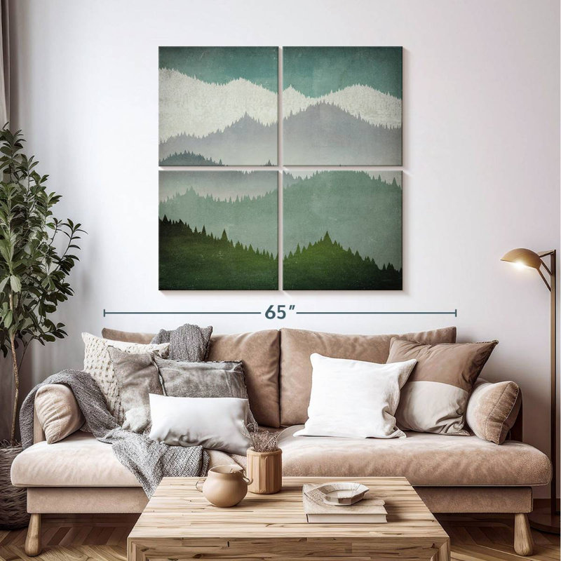 Forest's First Snow, 45" H x 45" W
