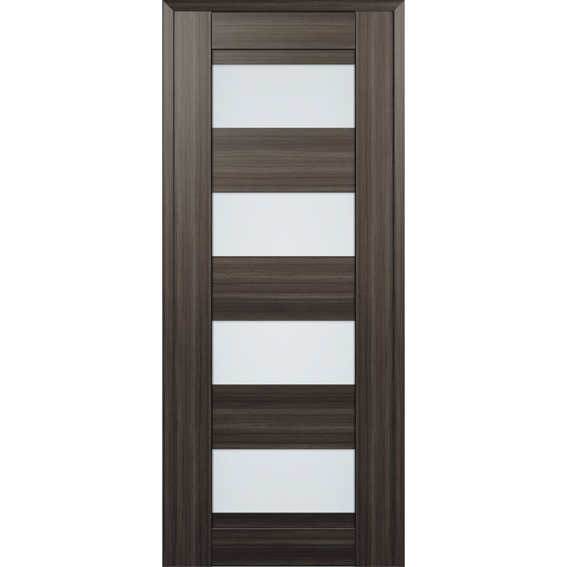 Dalle de porte intérieure 4 pièces en bois manufacturé Bella, 29,75 po x 79,37 po, Chêne gris