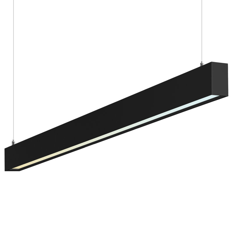 Luminaire linéaire à DEL 4 pi Luxrit, 3500 K / 4000 K / 5000 K, 30/40/50 W, 3450/4600 / 5750LM, à intensité variable, homologué DLC, noir