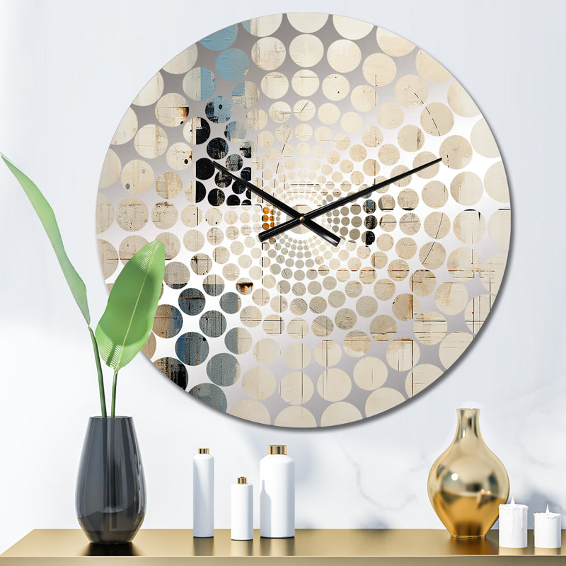 Machado - Horloge murale peinture abstraite, Petit