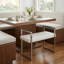 Banc en faux cuir Langston