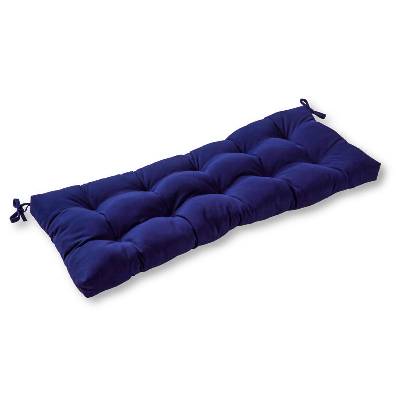 Royzell Sunbrella Outdoor Swing/Bench Cushion, Canvas Navy Sunbrella® Canvas
