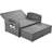PE Wicker Rattan Double Chaise Lounge, 2-Person Reclining Daybed with Adjustable Back and Cushions-2087564640