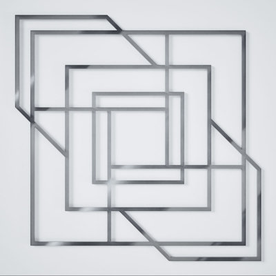 Panneaux muraux décoratifs en acrylique Norwood, moyen, l 15 3/8 po x H 15 3/8 po x T 1/8 po, miroir argenté